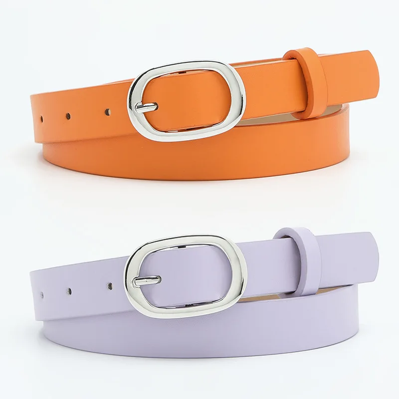 1 Piece Children Belts New Imitation Faux leather Simple Alloy Needle Buckle Design For Kids Girls Dress Jean Pants Waistband