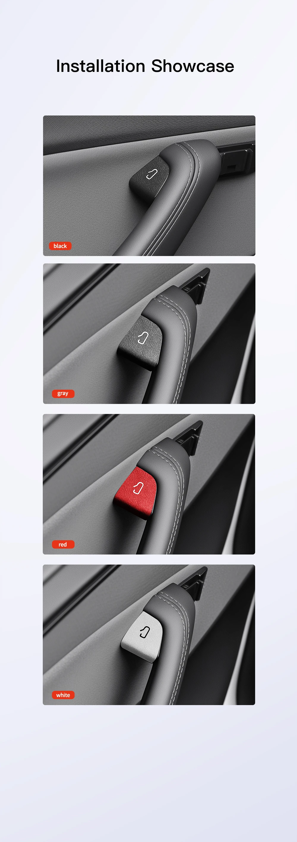 For Tesla New Model 3 Y Juniper Highland Car Open Door Button Stickers Armrest W
