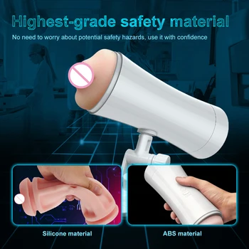 Automatic Male Masturbator Cup Dual Channel Hand Free Sucking Masturbation Cup Sex Machine Oral Vaginal Adult Toys for Men