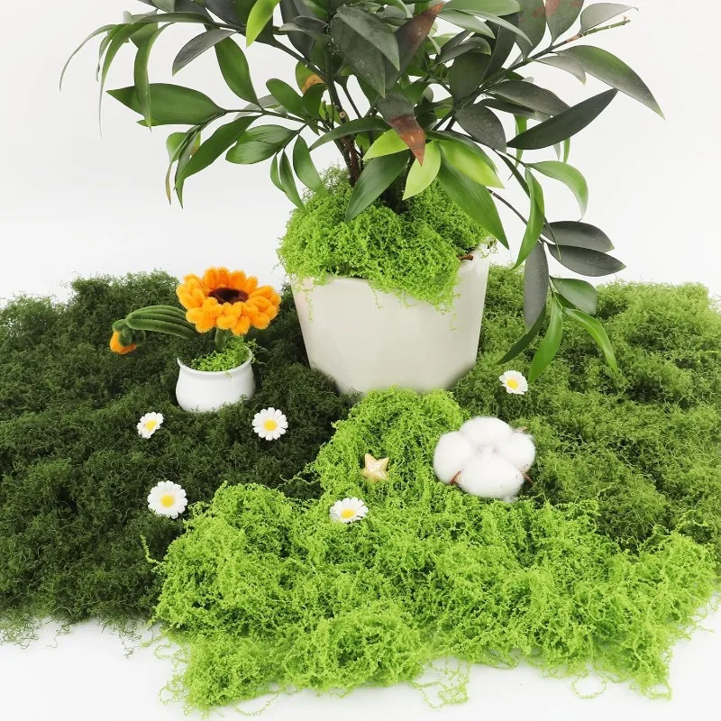 Eternal Life Faux Moss Decor for DIY Craft and Mini Landscape