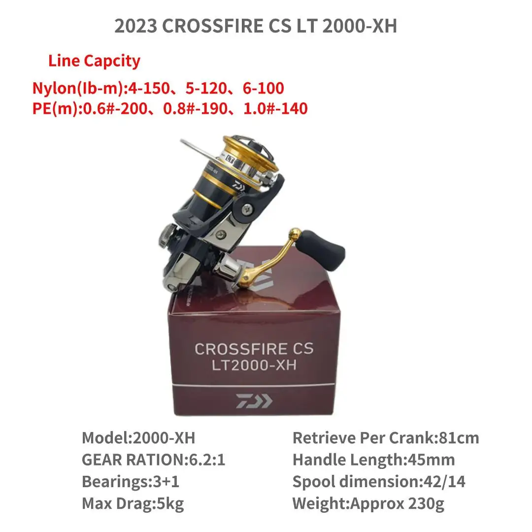 2023 DAIWA CROSSFIRE CS LT 1000 1000-XH 2000 2000-XH 2500 2023 DAIWA CROSSFIRE CS LT 1000 1000-XH 2000 2000-XH 2500