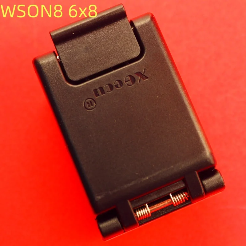 오리지널 XGecu QFN8 WSON8 DFN8 6X8 IC 소켓 범용 어댑터 (SPI NAND NOR 플래시 MLF8 MLP8 SON8용) 고급 스프링 프로브 포함