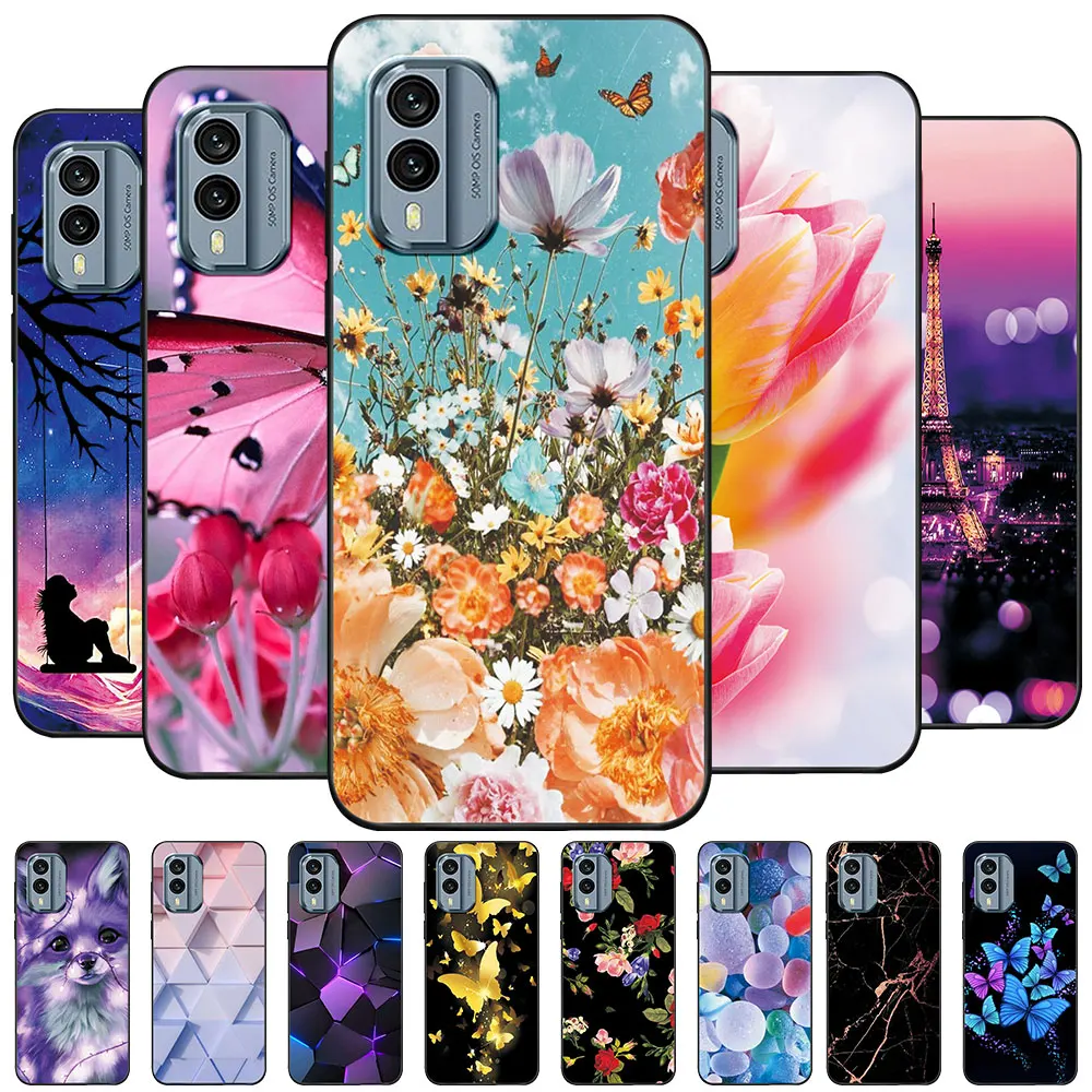 Custodia Per Nokia X30 Coque Tpu Soft Silicone Phone Funda Per Nokia X30 5G Ta-1450 Ta-1443 Cover Posteriore X30 Luxury Capa Bumper Marble