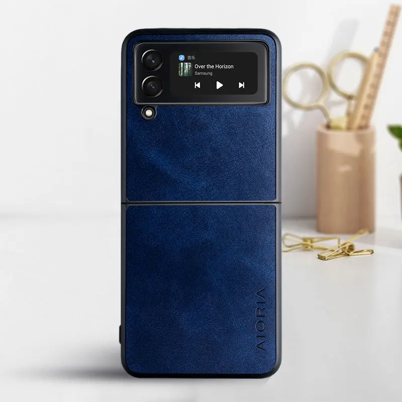 Luxury Vintage Leather Case for Samsung Galaxy Z Flip