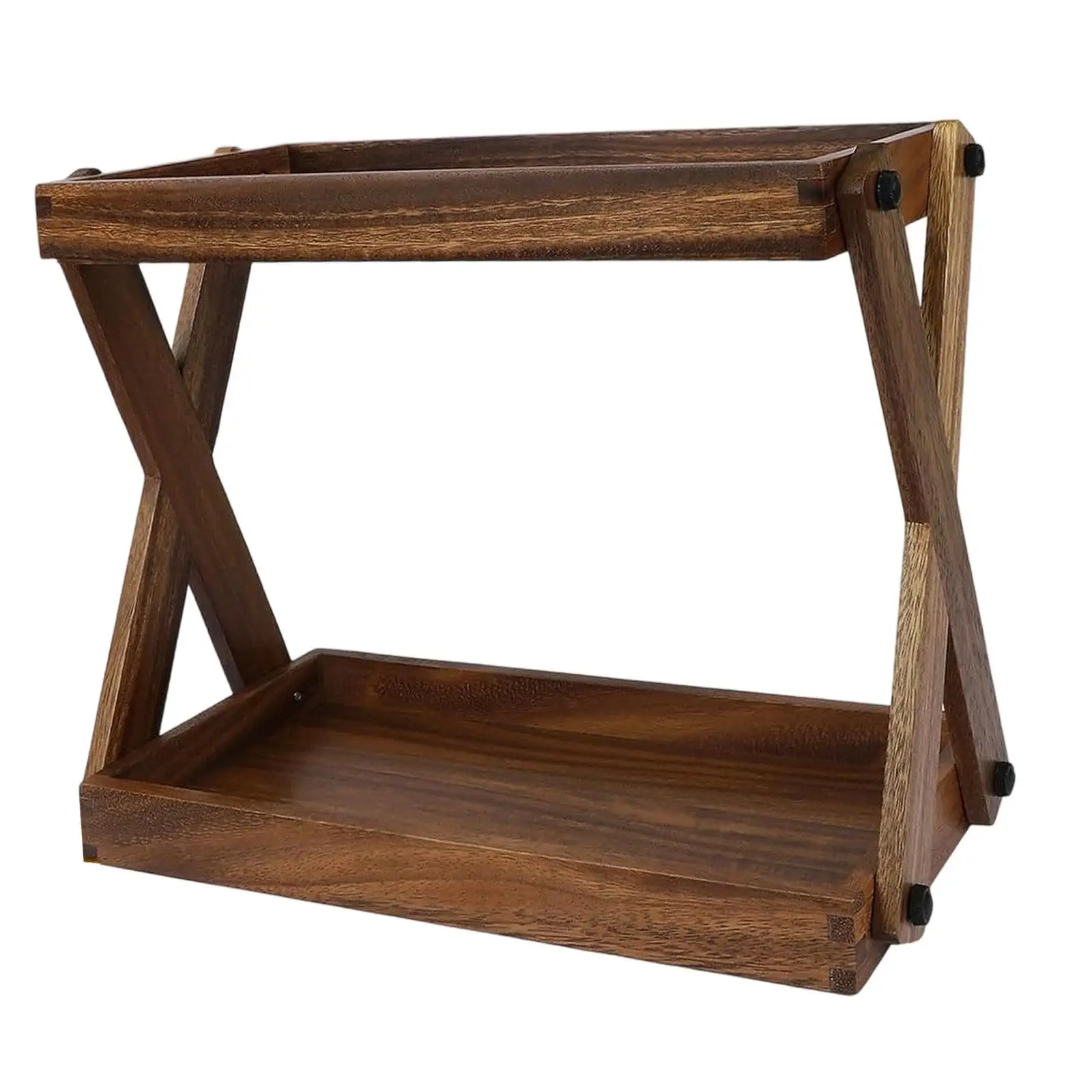 Wood Countertop Shelf,Coffee Station Organizer,Rustic,Sturdy,Kitchen Rack