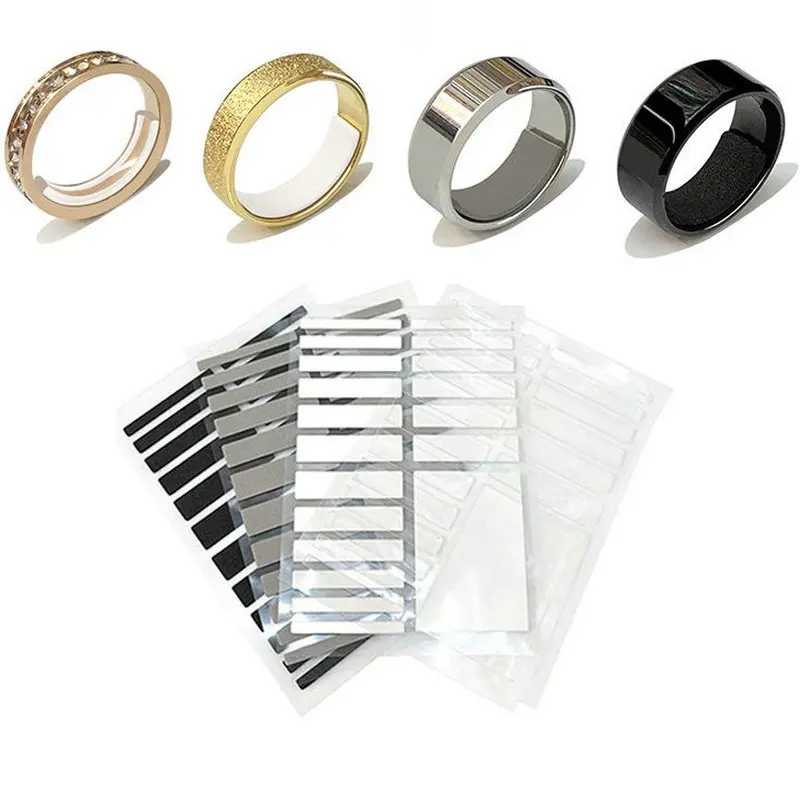 18Pcs/set Silicone Invisible Clear Ring Adjuster Resizer Loose