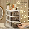Desktop Storage Box Drawer-Type Transparent Dressing Table Cosmetic Storage Box Plastic Multi-Layer Stationery Storage Rack 4