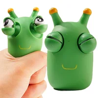 Funny Squeeze Toy Green Eye Caterpillar Pinch Toys Adult Kids Stress Relief Toy Creative Decompression Toy 1