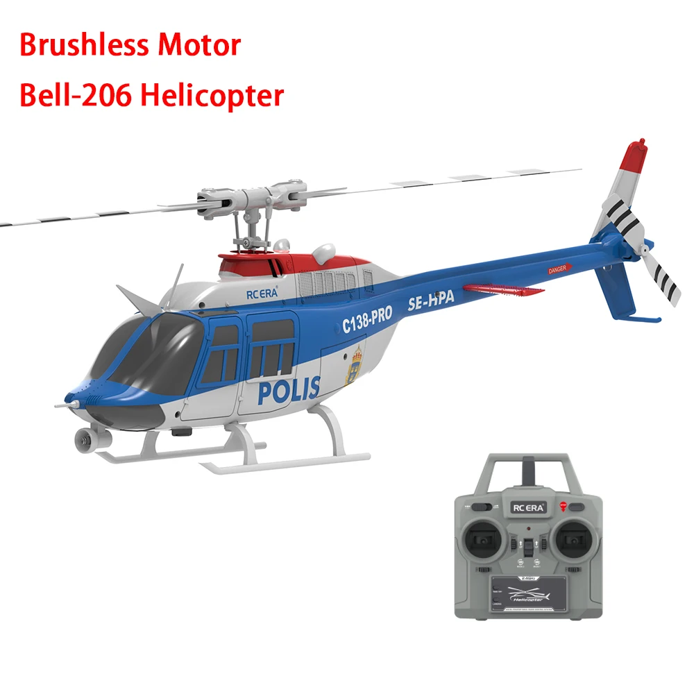 Hélicoptère RC ERA C138 PRO en vol, démontrant sa stabilité et son amusement pour les pilotes.