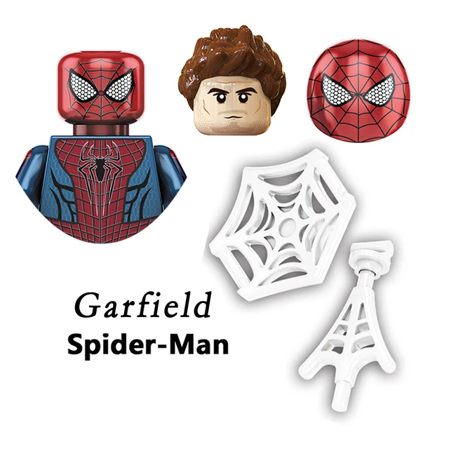 Brand DISNEY Spiderman Spider-Gwen Building Block Doctor Octopus Mysterio Miles Morales Lizard Electro Action Figure Kid Toys M-KF1642