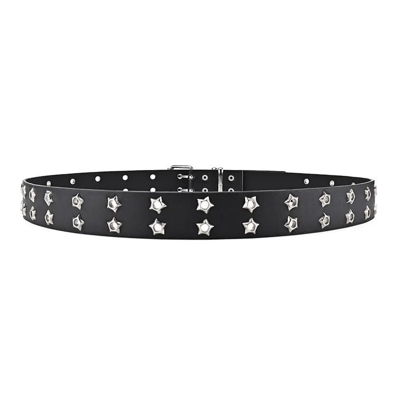 Cinto de metal para homem e mulher minimalista com fivela_voghion.com