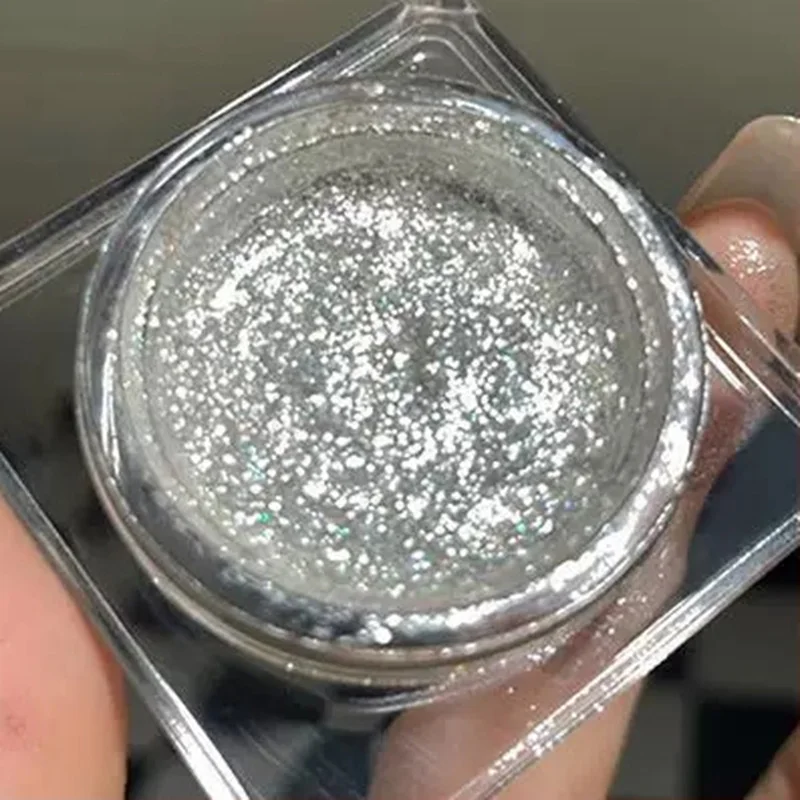 Description Picture 3 of itemDiamond Glitter Metallic Feeling Eyeshadow Brighten Eyes Make Up Waterproof Shiny Black Eyeshadow Gel Makeup Palette Cosmetics