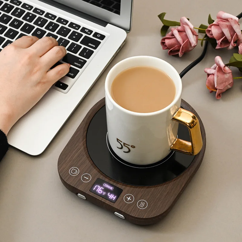 100°C Heating Pad Coffee Mug Warmer Smart Cup Heater Hot Tea Maker Warmer  Coaster Mini Induction Cooker 5 Gear Temperature 220V - AliExpress