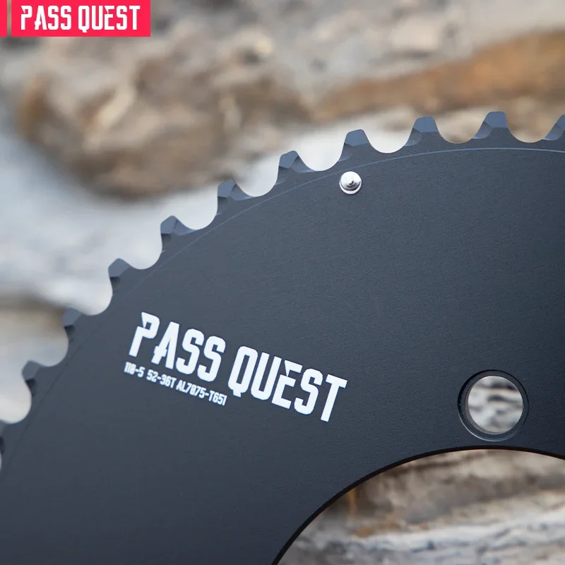 PASS QUEST チェーンリング 52-36T ブラック Pass Quest 110BCD