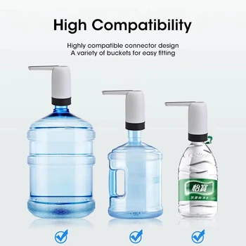 USB Charging Electric Water Dispenser Pump Bottled Water Pump with Automatic Switch New Water Pump for Easy Water Dispensing 1