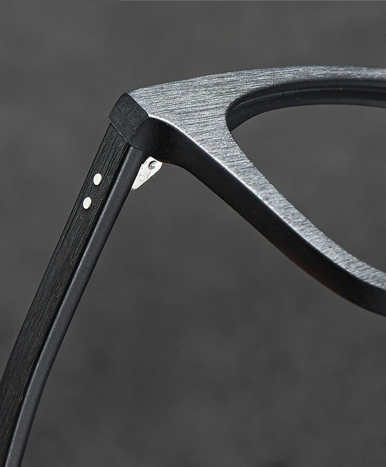 Retro Square Acetate Eyeglasses Frame Wood Grain Design Handmade Men Optical Oculos Reading Prescription Glasses