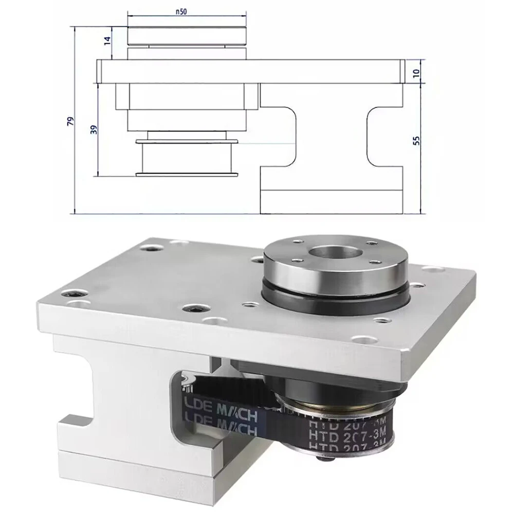 Platine Tournante Servo-pas-à-pas TS130 Pour CNC - Réducteur Planétaire, Marque TEHIGHAUTO - Neuf
