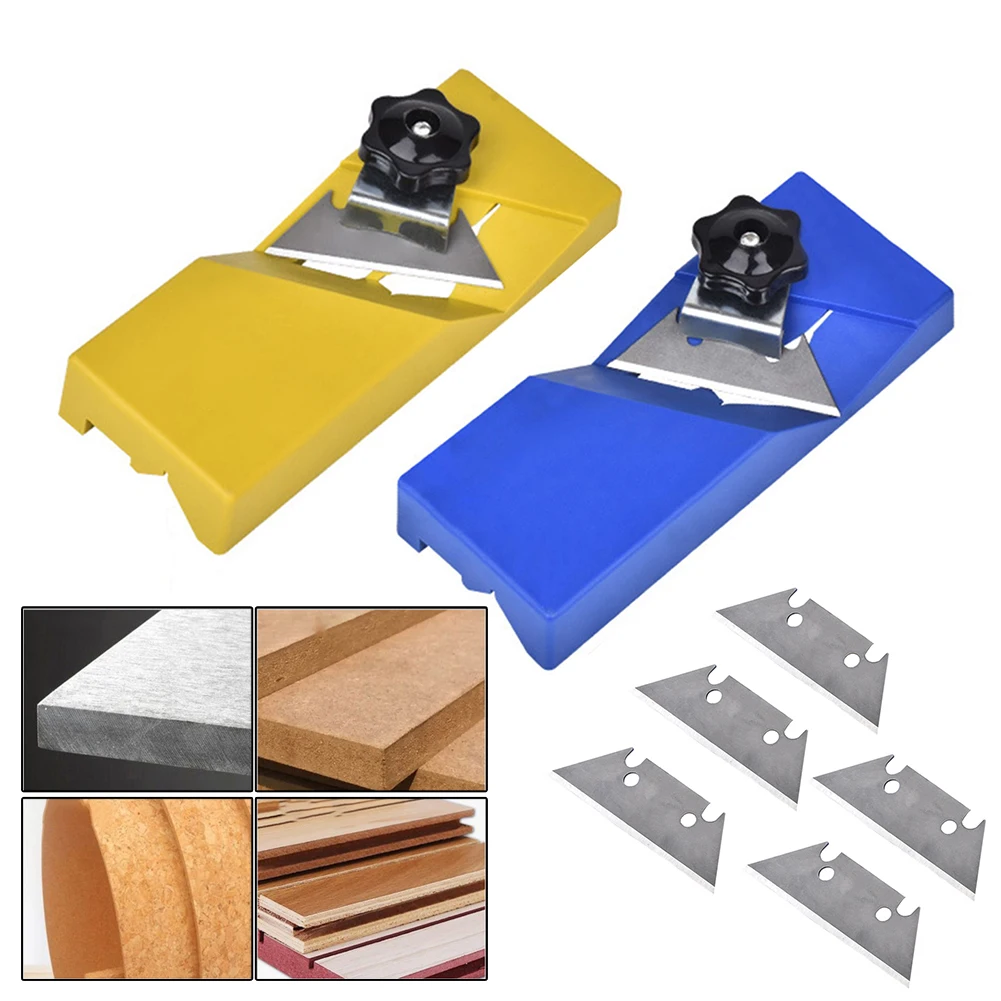 Woodworking Planer Plasterboard V Chamfer Bevel Double Slot 45 Degree Trimming Tool Board Plane Hand Tools