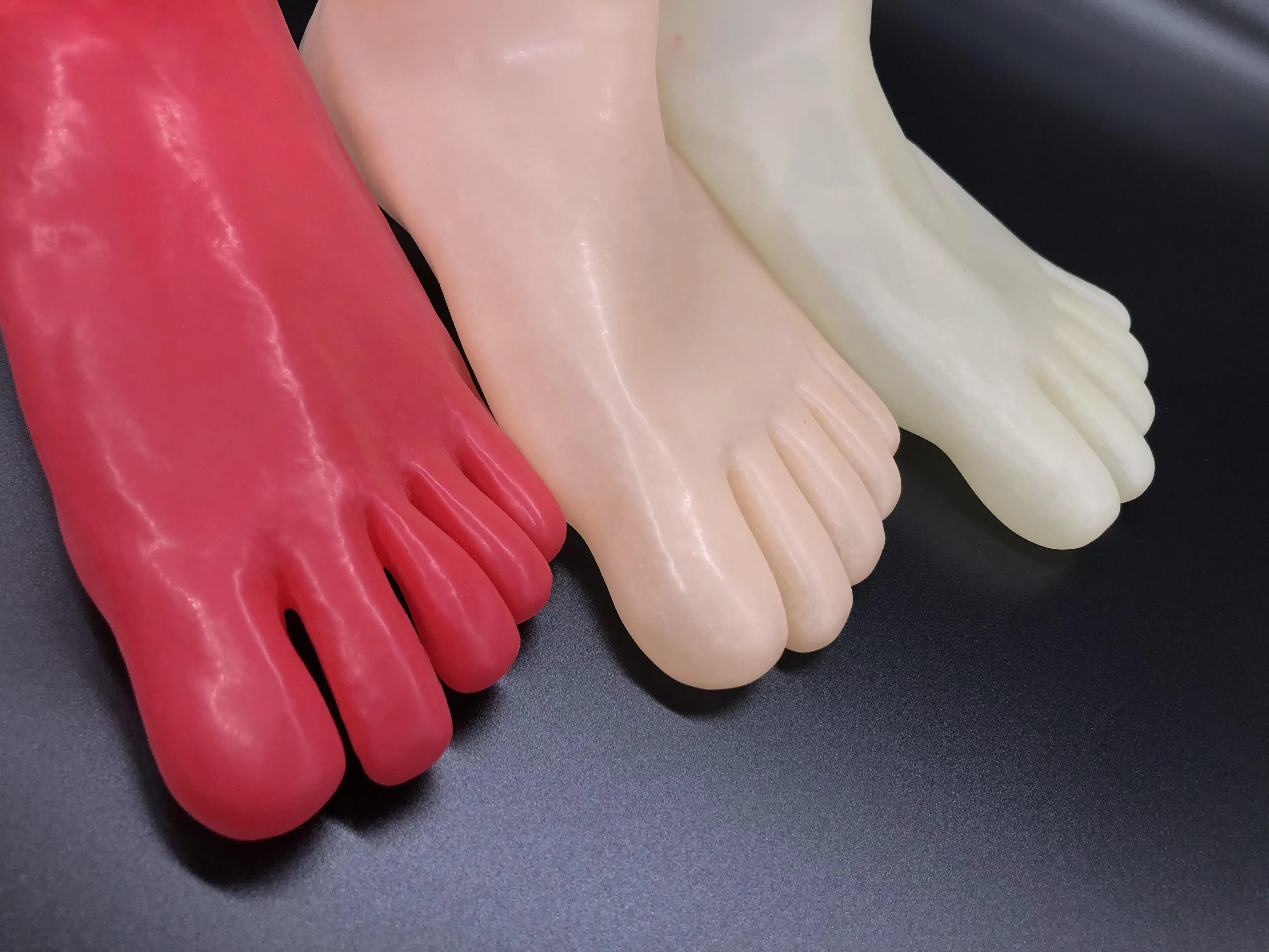 Unisex Short Latex Fetish 5 Toes Sock Skin Tight Seamless Gummi Rubber Costumes