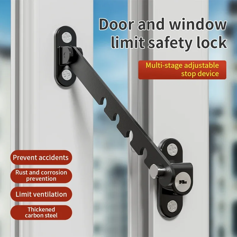 Child lock Child Safety lock Window Restrictor Adjustable Windowlock Stopper Falling Prevention Lock Limiter Care for Baby Child Protection