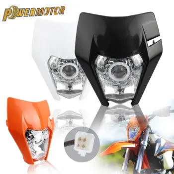 KTM용 LED 헤드라이트 플레이트, 오토바이 헤드라이트, EXC XC SX EXCF XCW SXF 125 ~ 500 2018-2023 Supermoto Enduro Motocross 헤드램프