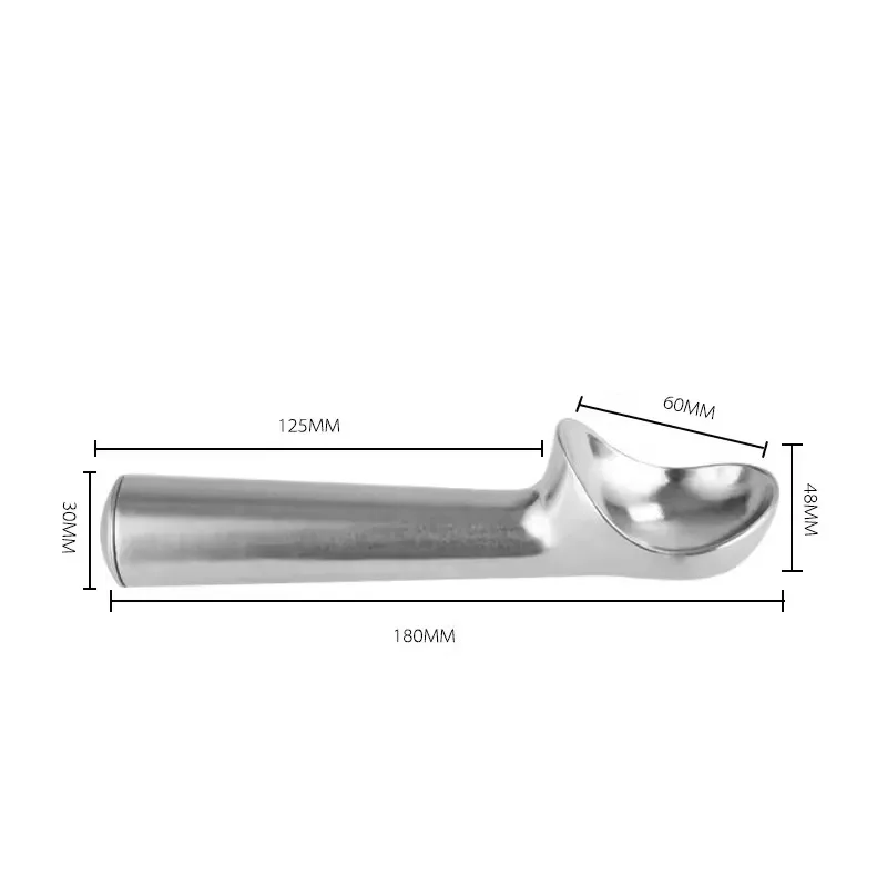 Home Kitchen Nonstick Anti-Freeze Ice Cream Scoop Aluminum Ice Cream Spoon Melon Ball Cookie Dough Scoop Tools