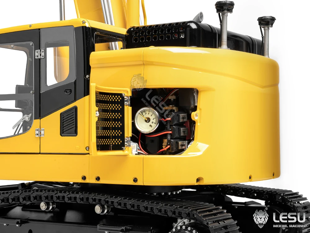 Sa45cb9301c974e10ade84719db6bf1c0S Model ciężkiej maszyny LESU1/14 Aoue-ET26L trójramienny mały krótki pas ogonowy łopata przednia koparka gąsienicowa RC