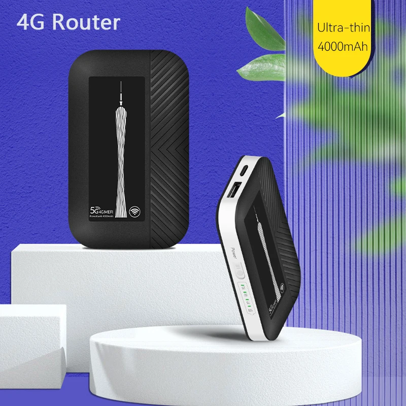 

4G Lte маршрутизатор, 150 Мбит/с, 4000 мАч