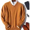 Pullover Men Sweater 2024 Autumn Winter Cashmere Cotton Blend Warm Jumper Pull Homme Jerseys Hombre Mens Casual Knit Sweaters 4