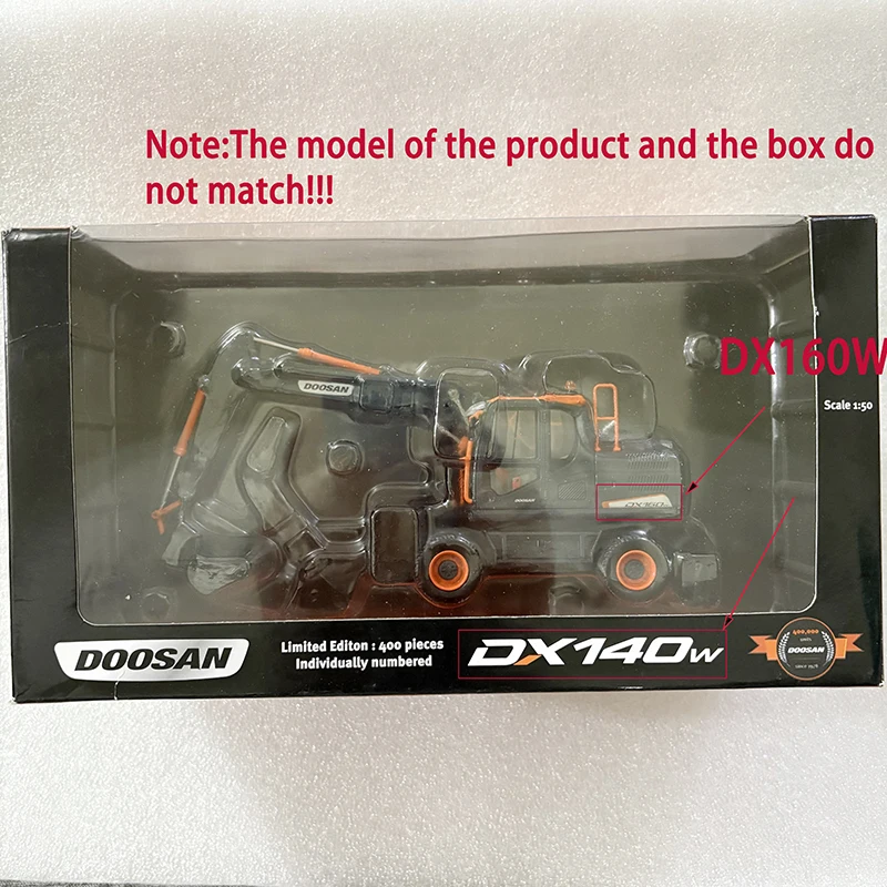 1/50 DOOSAN DX160W ホイールショベル Amazon.com: for doosan DX160W Wheeled Excavator 1/50 DIECAST Model