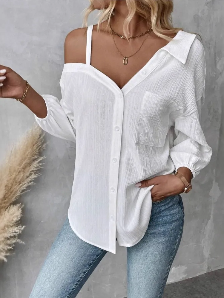 เสื้อเซ็กซี่ V-Neck แฟชั่นผู้หญิง