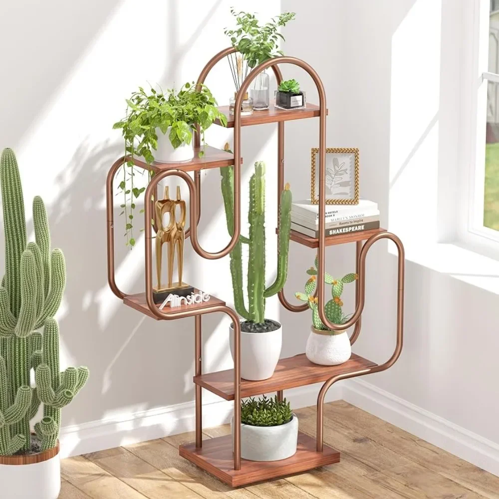 Cactus-Corner-Bookshelf-6-Tiers-Multipurpose-Plant-Stand-Heavy-Duty ...