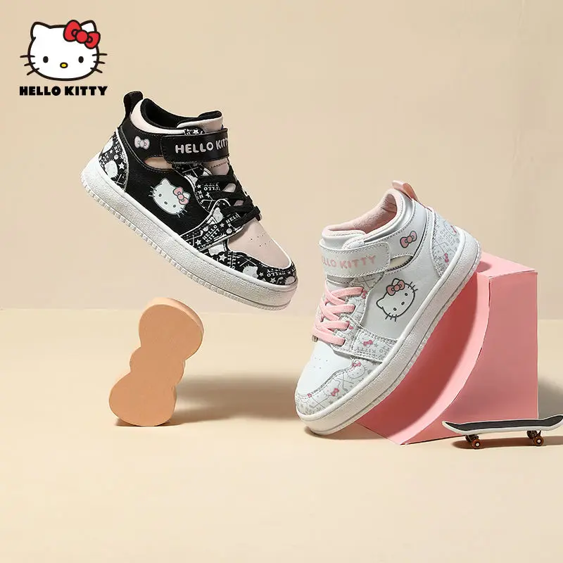 

Sanrio Hello Kittys Thickened Sports Shoes Girls Cartoon High Top Shoes Student Anime Fashion Versatile Shoes Christmas Gifts