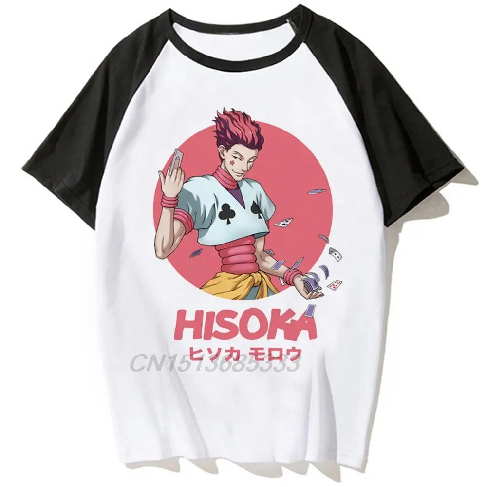 

Hisoka Morow Hunter X Hunter Men Anime Printed T-shirts Manga Chainsaw Man Retro Graphic Unisex Cotton Tees New Spliced Tshirts