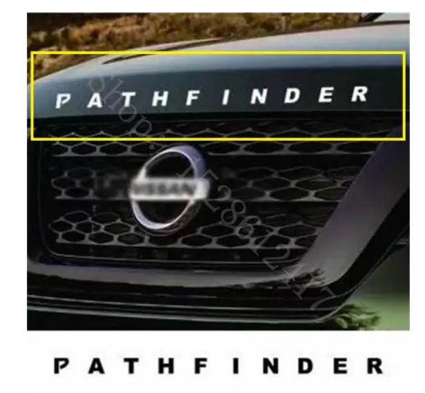 

Для Nissan Pathfinder автомобильные металлические 3D буквы капота эмблема логотип значок автомобильные наклейки Стайлинг автомобильные аксессуары слова 3D буквы