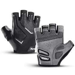 Enhanced Breathable Shock - Absorbing Cycling Gloves - M (BLACK - GRAY)