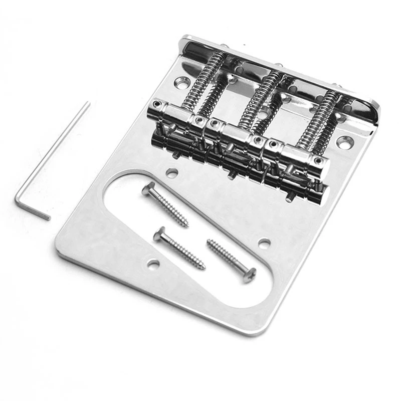 6 Saddles Tl Chrome Guitar Bridge Modern Electric Guitar Saddle Bridge