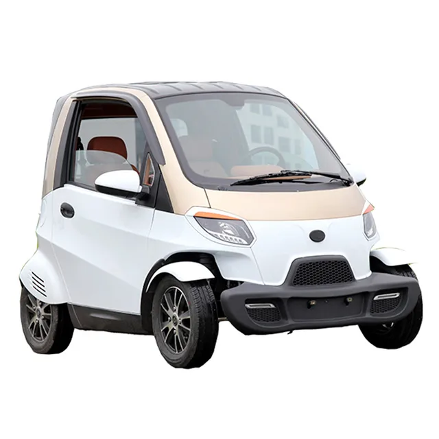 Mini Fully Enclosed Air Conditioned Double Row Four Wheel Electric Vehicle Swivel Seat Suitable Adult Leisure
