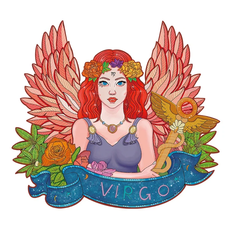 

Декомпрессионная игрушка, деревянная головоломка-пазл, пазл с Девами и двенадцатью созвездиями, пазл для взрослых, креативные развивающие игрушки