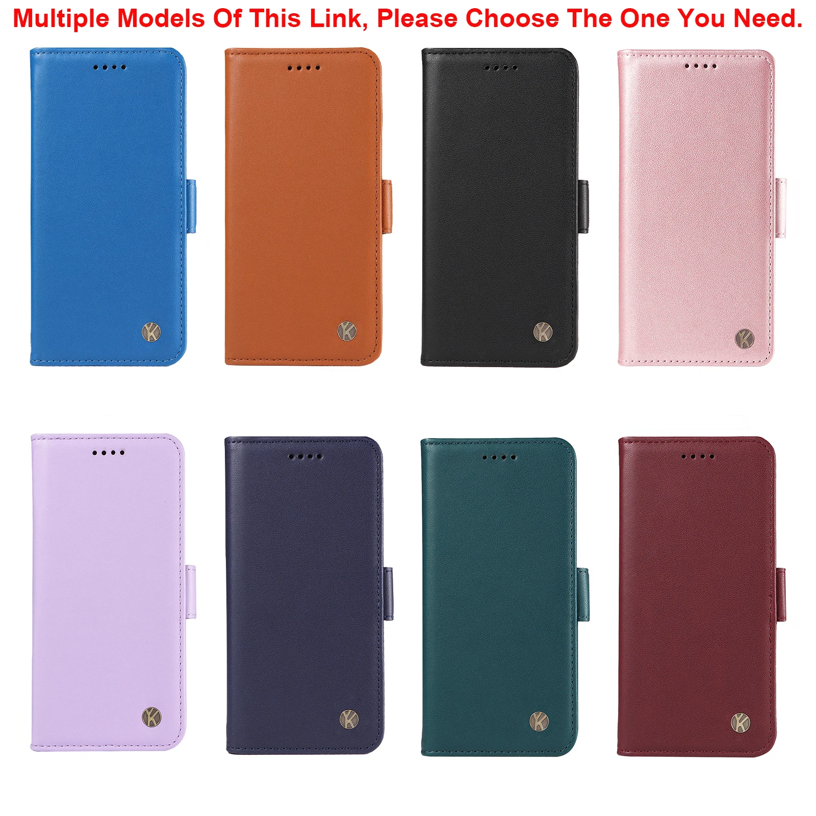 Magnetic Shockproof Flip Wallet Leather Case with RFID Blocking