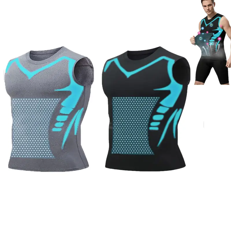 Men Shapewear Ionic Shaping Vest