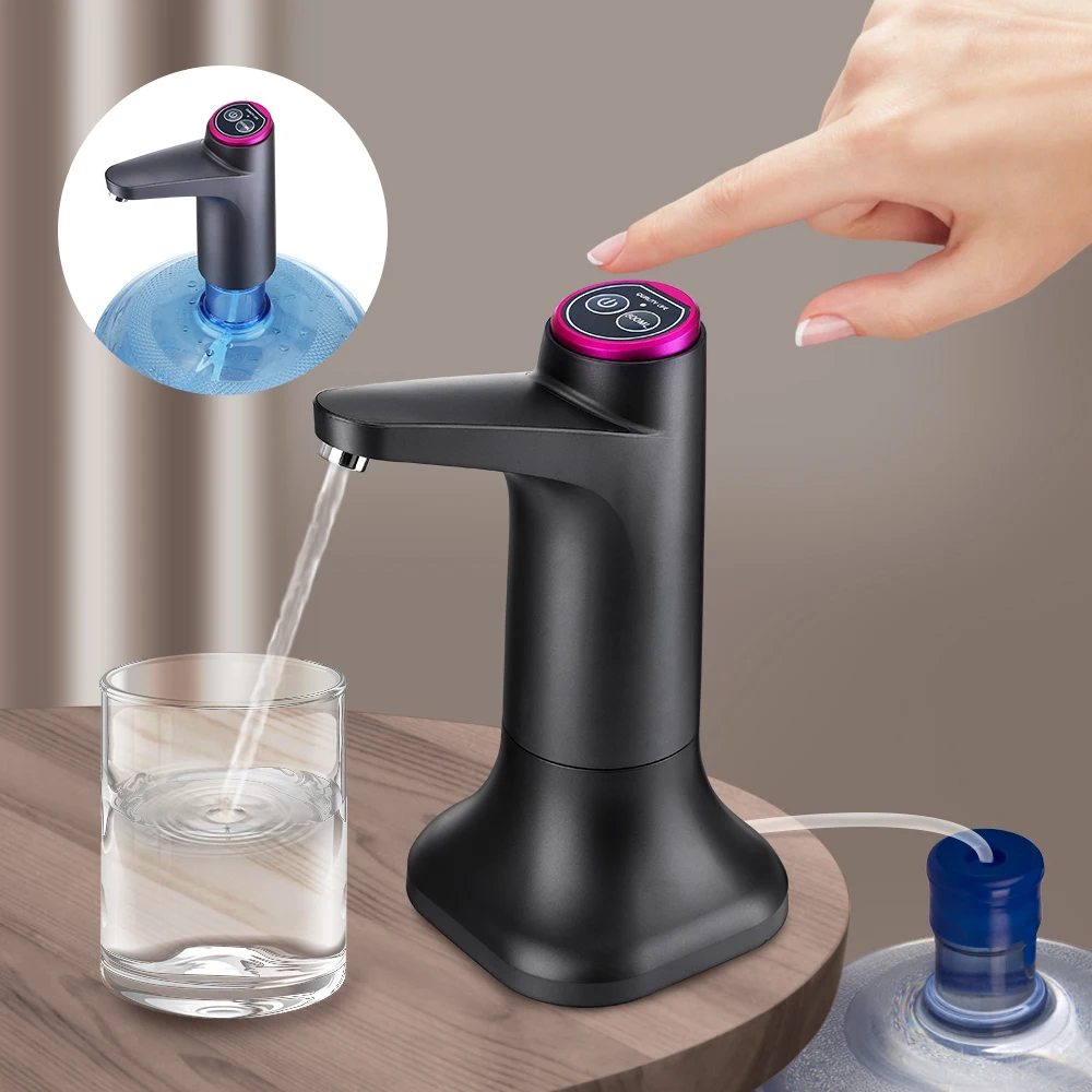 Pompa elettrica per galloni d'acqua 19 litri distributore automatico di acqua pompa Galao per bottiglia 19 L rubinetto Dispenser spruzzatore USB ricaricabile