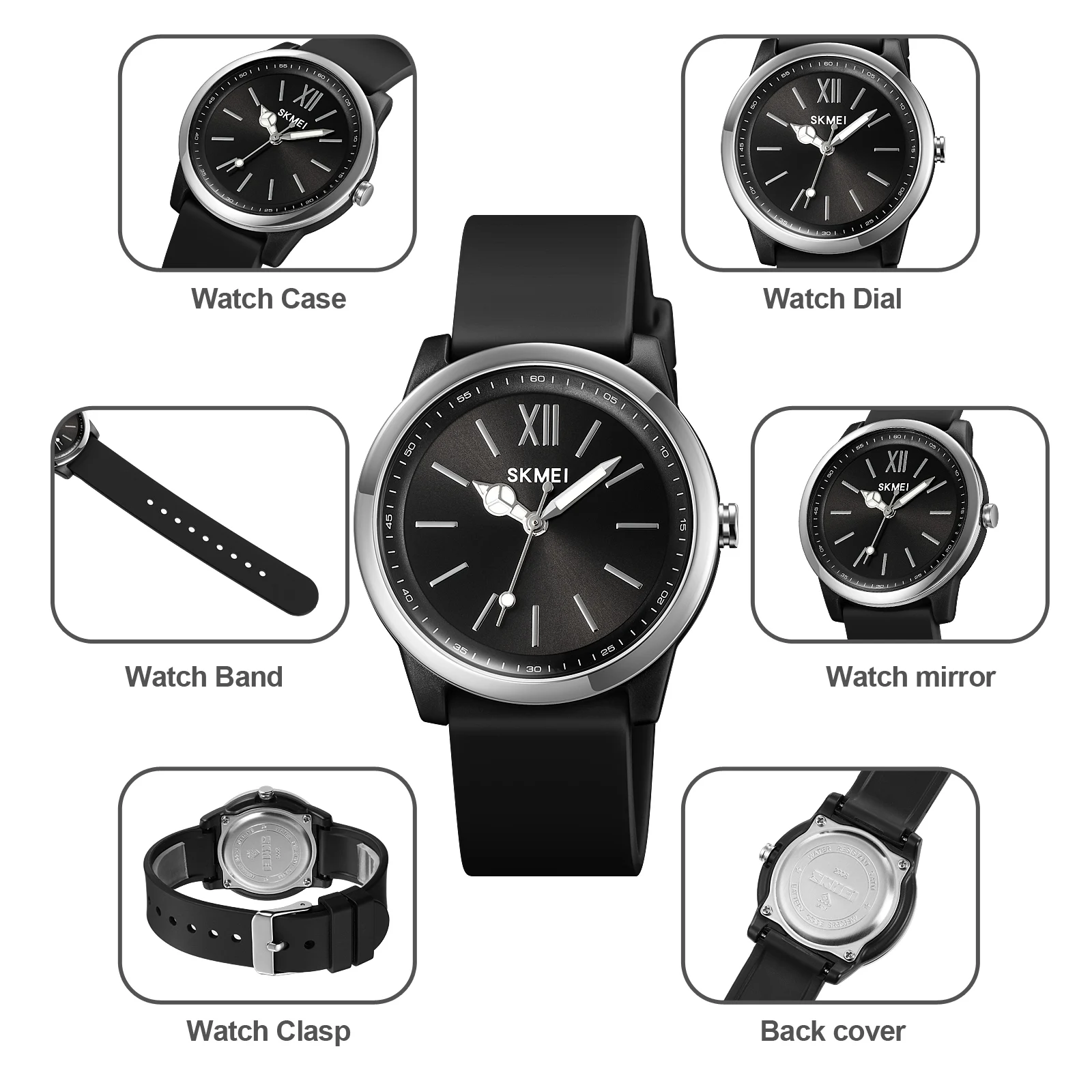 SKMEI Fashionable Simple And Elegant Ladies' Watch Texture Metal Bezel Waterproof Light Luxury Trend Reloj de cuarzo 2008
