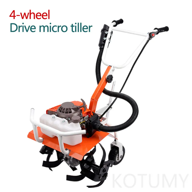 

Микро-культиватор, маленький сельскохозяйственный бензиновый роторный культиватор, домашний инструмент для прополки, многофункциональный культиватор, 8800 Вт, 1100 мл