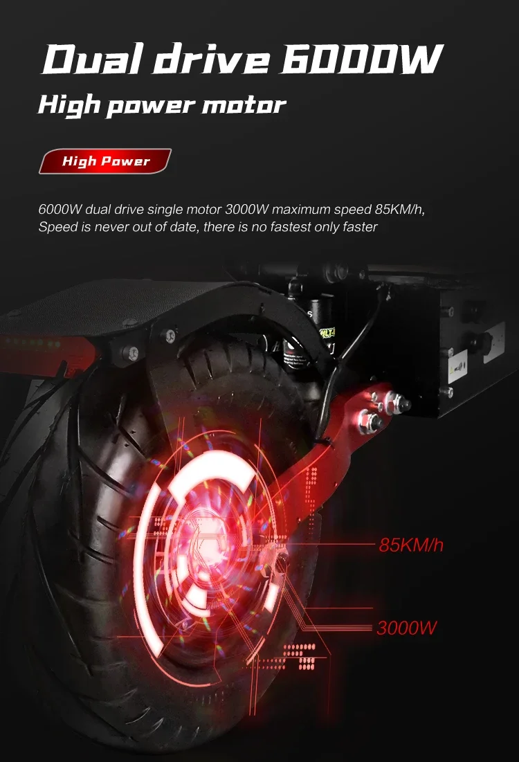 EU shipped Boyueda S4 8000w 60V 43ah maximum speed 85KM/H dual motor adult off-road electric scooter foldable 13 inches Sa45d9bb94bbc4dc3aacff7e95a0e48ddN