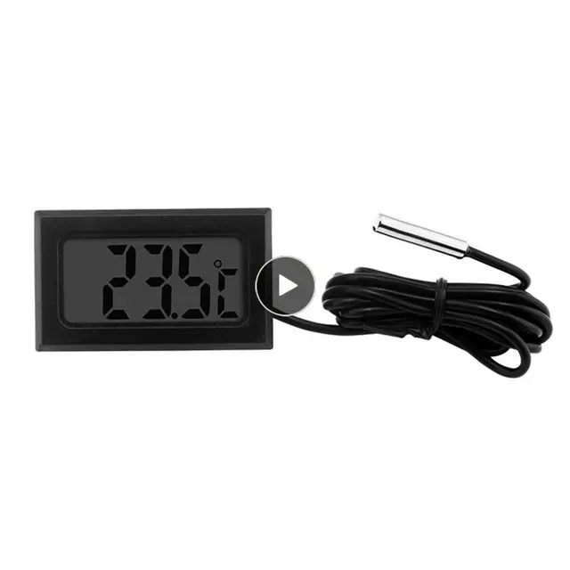 Hőmérséklet -Higrométer Érzékelő Mérő Vízálló Mini Háztartási Hőmérő Lcd Digitális Higrómer -Érzékelő