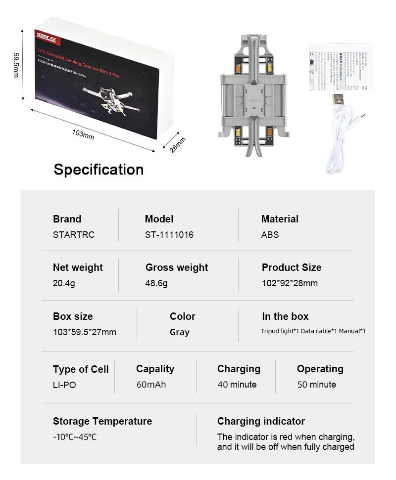 Train D'atterrissage Pliable Pour DJI Mini 5 Pro - Extension Hauteur 10 Mm, Fixation Rapide, Protection Drone