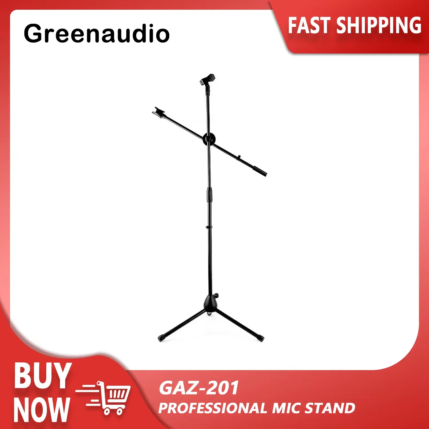 GAZ-201 tripod adjustable studio microphone stand for mic recording
