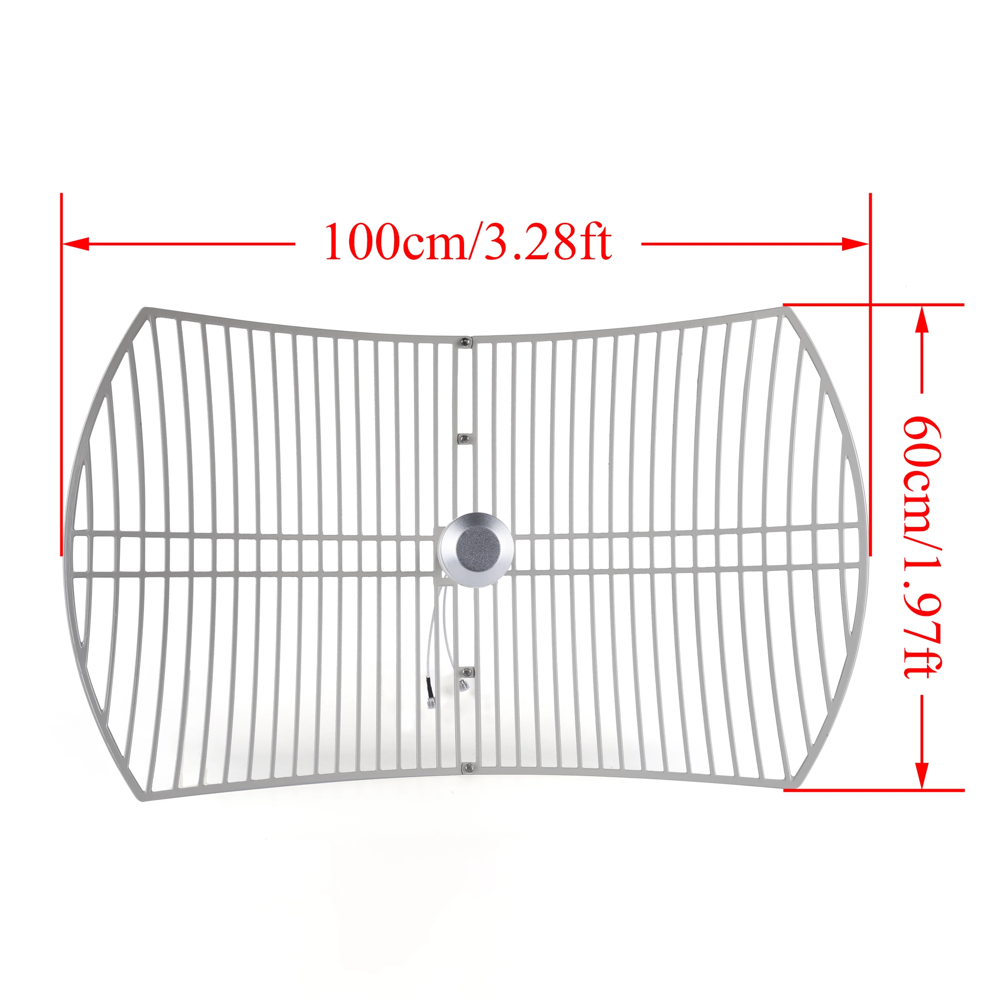 1PCS 2×24dBi 4G LTE 포물선형 그리드 안테나 1700-2700MHz 라우터용 실외 N 여성용 안테나