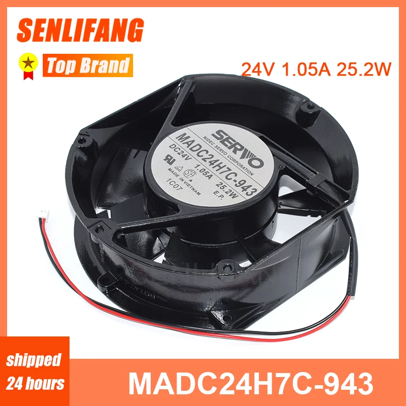 Ventilador de Refrigeração Dedicado Inversor para Servo Madc24h7c-943 24v 1.05a 25.2w Novo